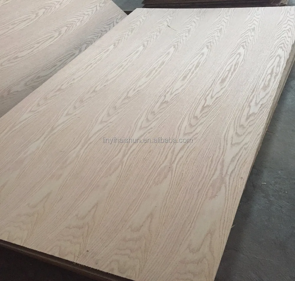 Red Oak wood Veneer for MDF board , plywood, particle board