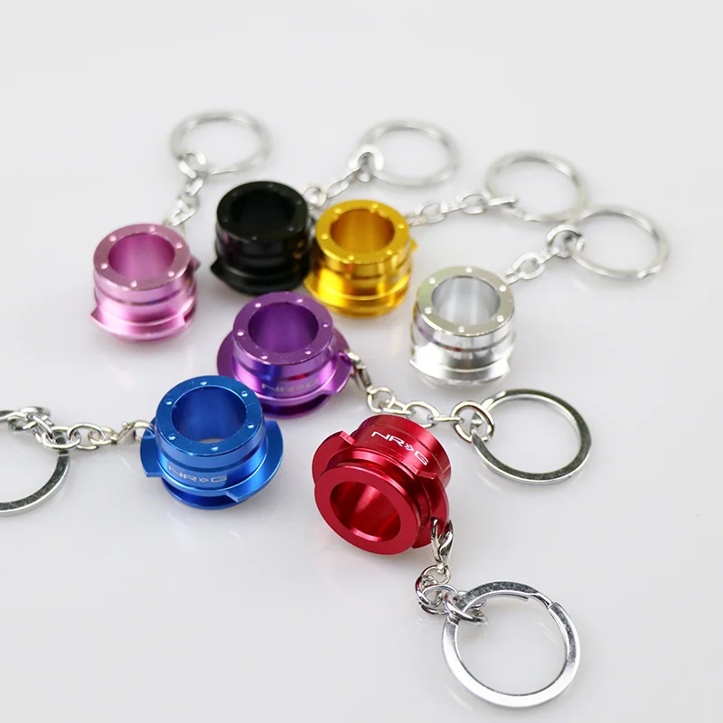 
JDM enthusiast NRG quick release device keychain modification accessories steering wheel key chain 