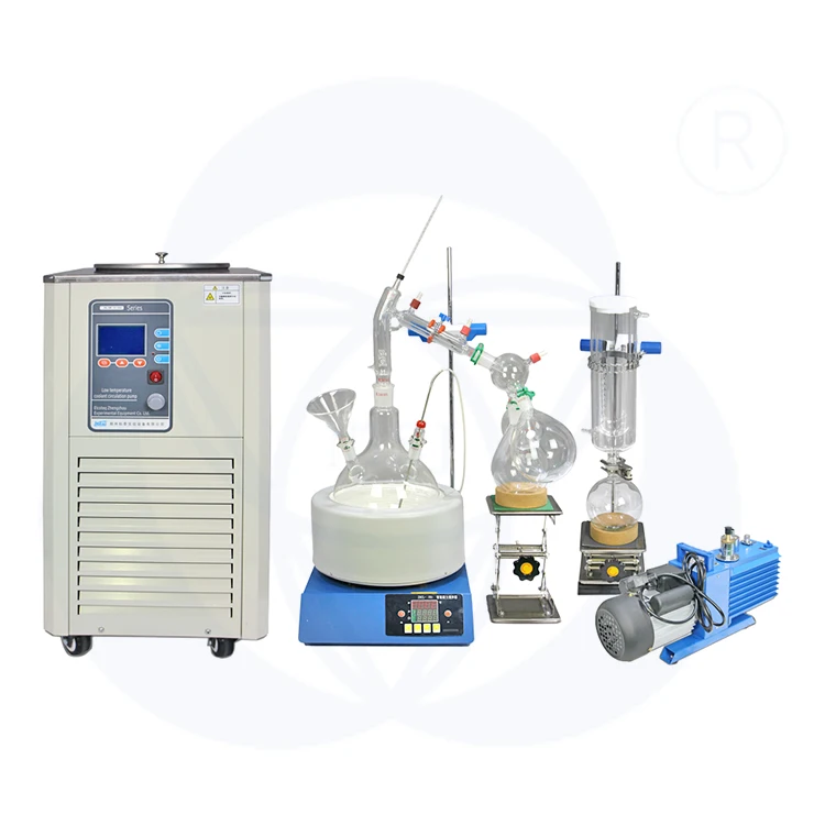 Концентрированный стеклянный дистиллятор эфирных масел Cbd, оборудование для молекулярной дистилляции