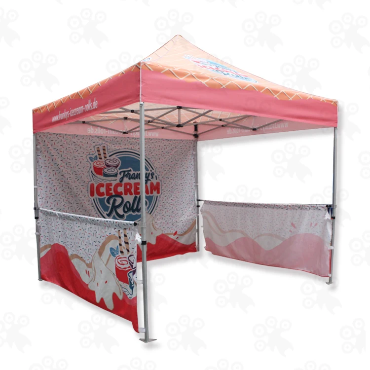Outdoor Event 3x3 Folding Printed Red Gazebo Canopy Tent for Trade Show