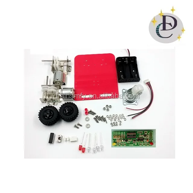 Kid Self assembly education DIY line follower robot ,DIY car kit