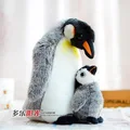2016 Free shipping Export Lovely Mother and Child penguin emperor penguin plush toy doll simulation Wildlife