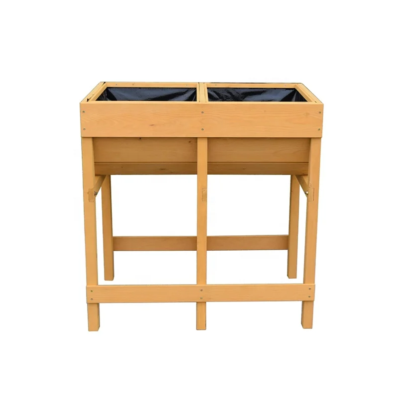 Деревянная подставка для цветочных