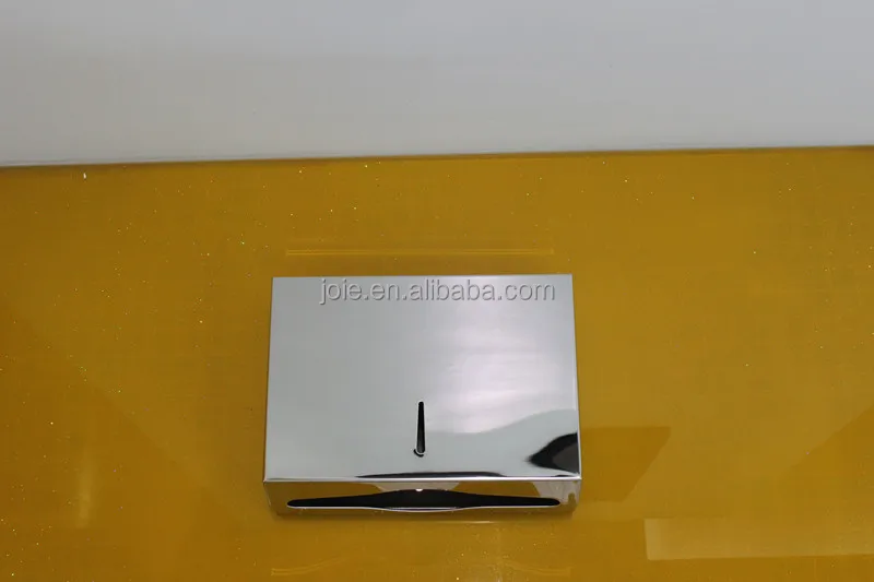Wholesale public toilet stainless A4 paper towel holder wall mounted