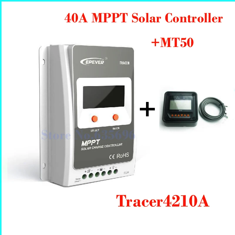 EPsolar 2016 New 12V 24V 40A mppt solar charge controller with LCD display
