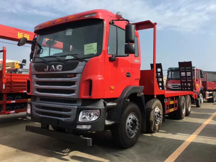 30tons JAC flat bed truck for Construction machinery