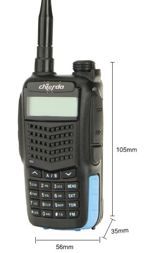 Новый продукт 2200 мАч push-to-talk DTMF голос активированный военный оркестр трансивер Chierda CD-X3UV