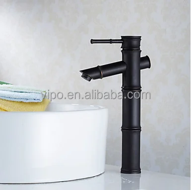 
Bamboo-like Antique Brass Water Tap for Washbasin 