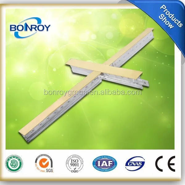 hot dipped t bar,metal /ceiling system framing,ceiling hanging frames /t bar suspended ceiling grid