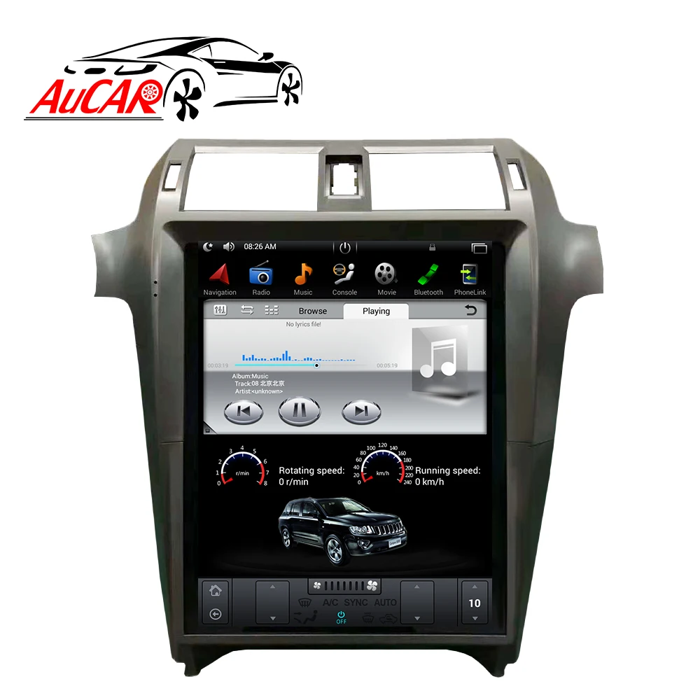  Автомобильная магнитола AuCAR PX6 мультимедийная стерео-система на Android 9 с вертикальным экраном 15 дюймов GPS для Lexus GX GX400 GX460 2010-2018
