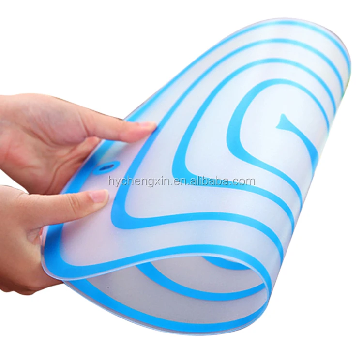 Transparent Bendable Non slip chopping board plastic flexible plastic cutting board