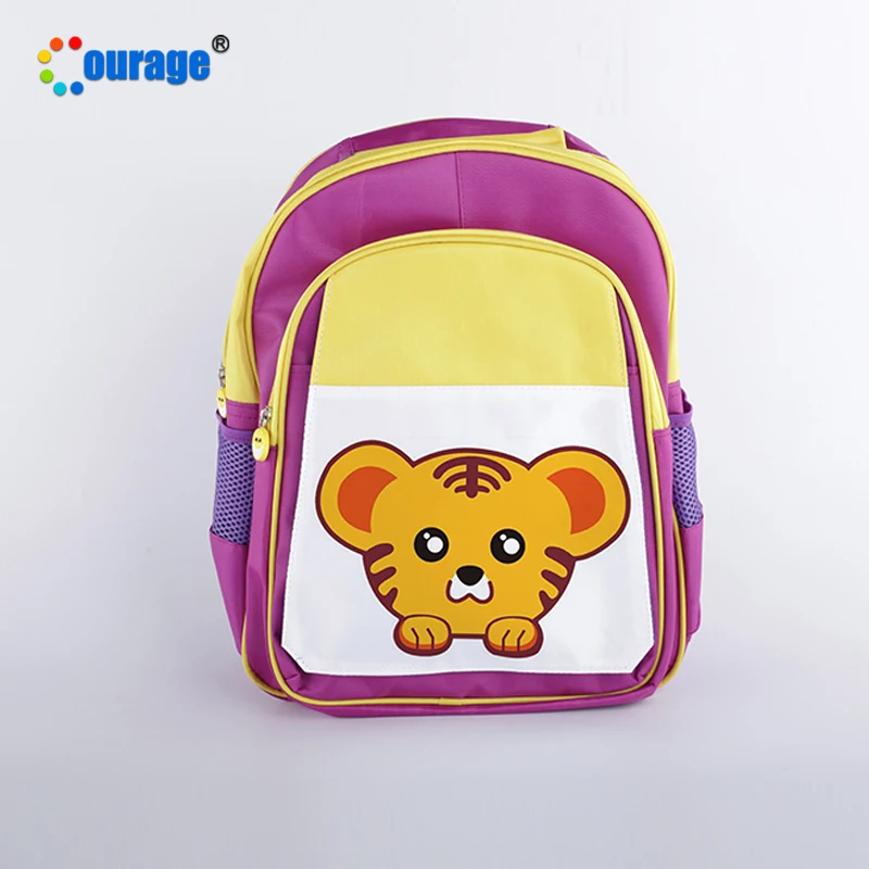 Sublimation use canvas polyester nylon students backpack student schoolbag