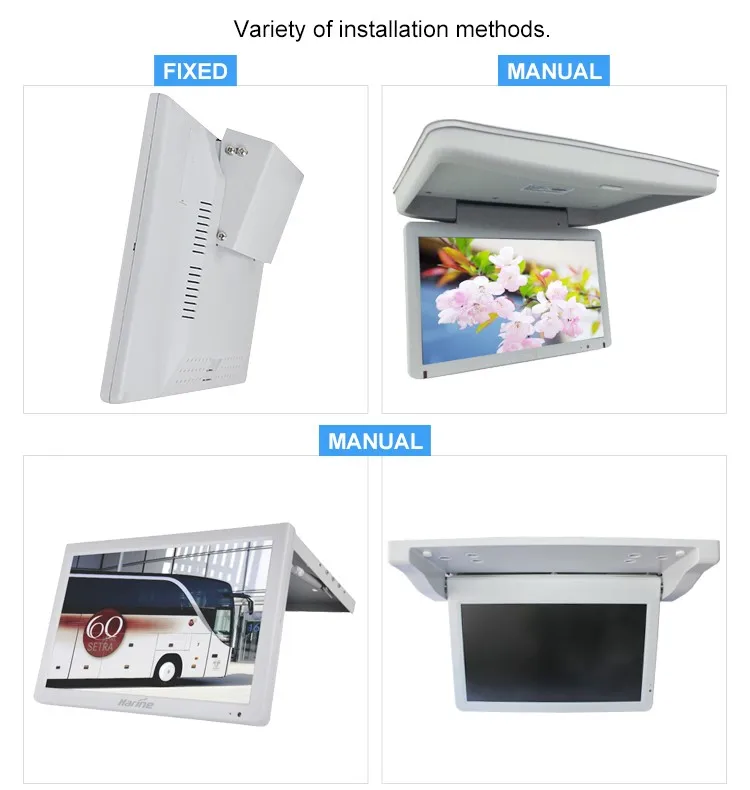  15 6 дюймовый откидной монитор автобуса для автомобиля