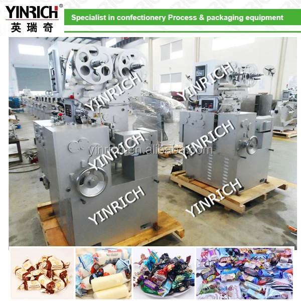 QNB500 Cutting and double twist candy roll wrapping machine