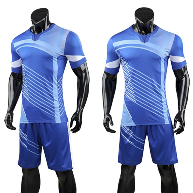 2019 New Quick Dry Adult Personality Soccer Jersey Set Survetement Football Kit Men Football Uniforms Set
