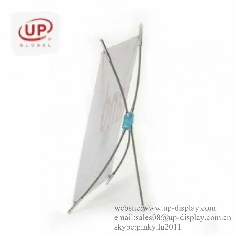 Tabletop x banner stand display rack