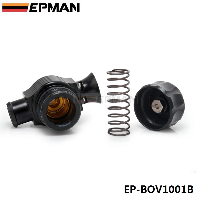 EPMAN 25mm Universal Dual Port Blow Off Valve (Black) Diverter Valve Dump Valve For SAAB 9-3 & 9-5 Turbos EP-BOV1001B