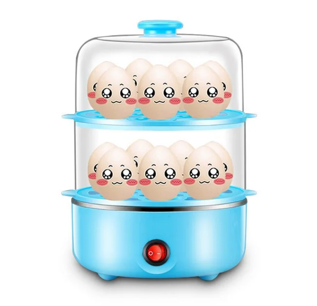 Electric Egg Cooker, Steaming Shelf for Bread and Vegetables, 14 Egg Capacity Rapid Egg Cooker with Automatic Shut Off