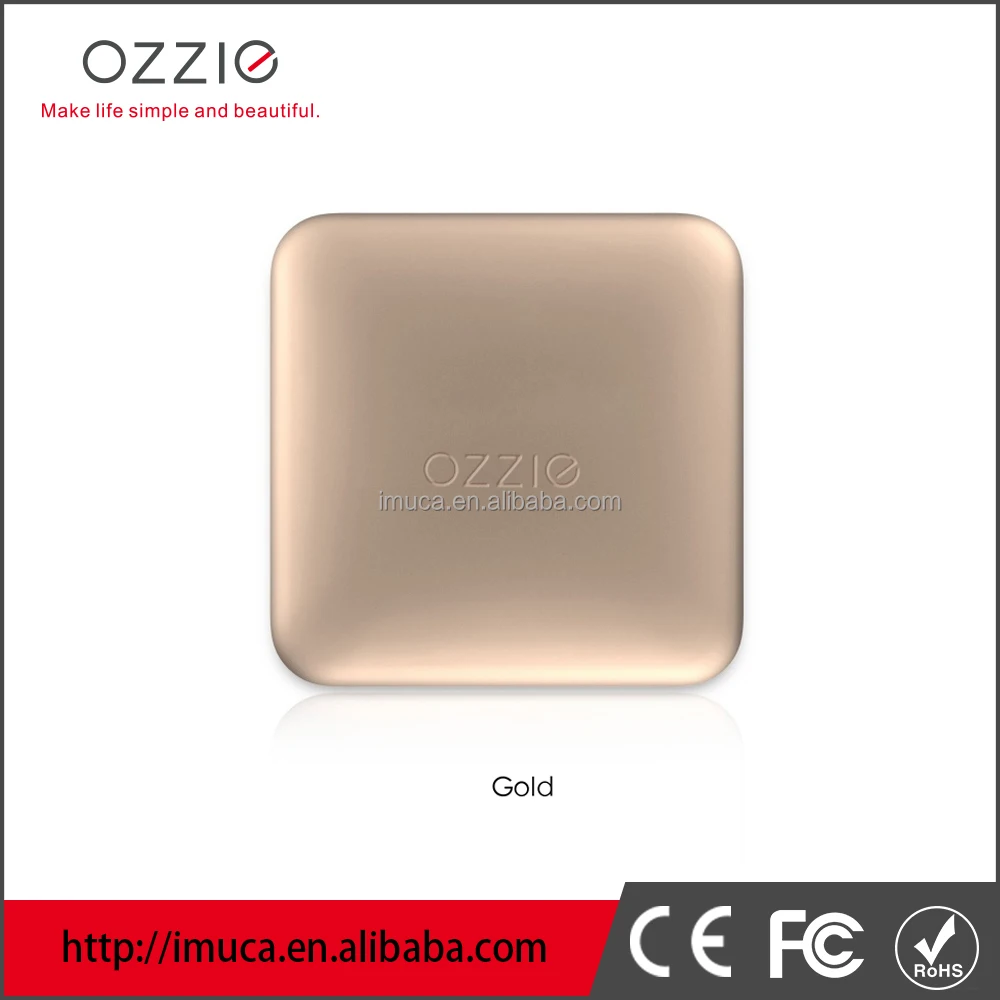Наиболее популярные rohs смартфон ультра тонкий золотой портативный mobile power bank 5000 мАч