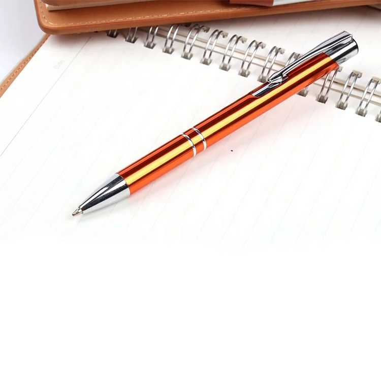 
Popular metal click ball design metal personalised logo pens promotional 