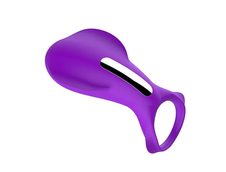 Silicone  Male Sex Toy for Man and Couple Play Vibrating Cock Ring with Rabbit Design Rechargeable Penis Ring Vibrator
