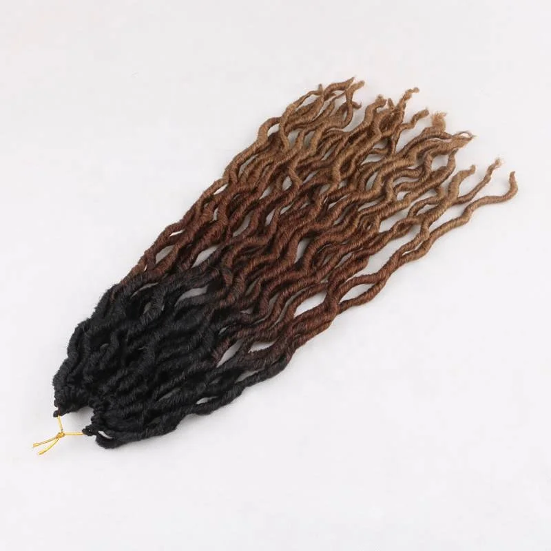 10 pieces. =1 Package DHL Shipping Ombre Faux Curly 20inch 24 Roots Soft Crochet Gypsy Braids Hair Extensions
