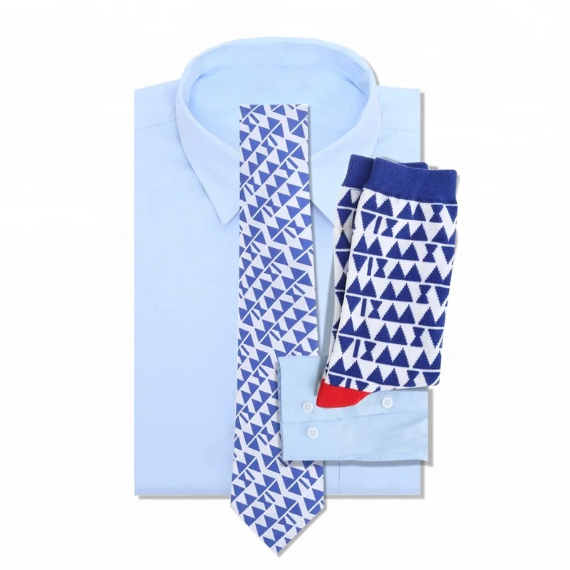 Gift Set Custom Matching Tie And Sock For Men