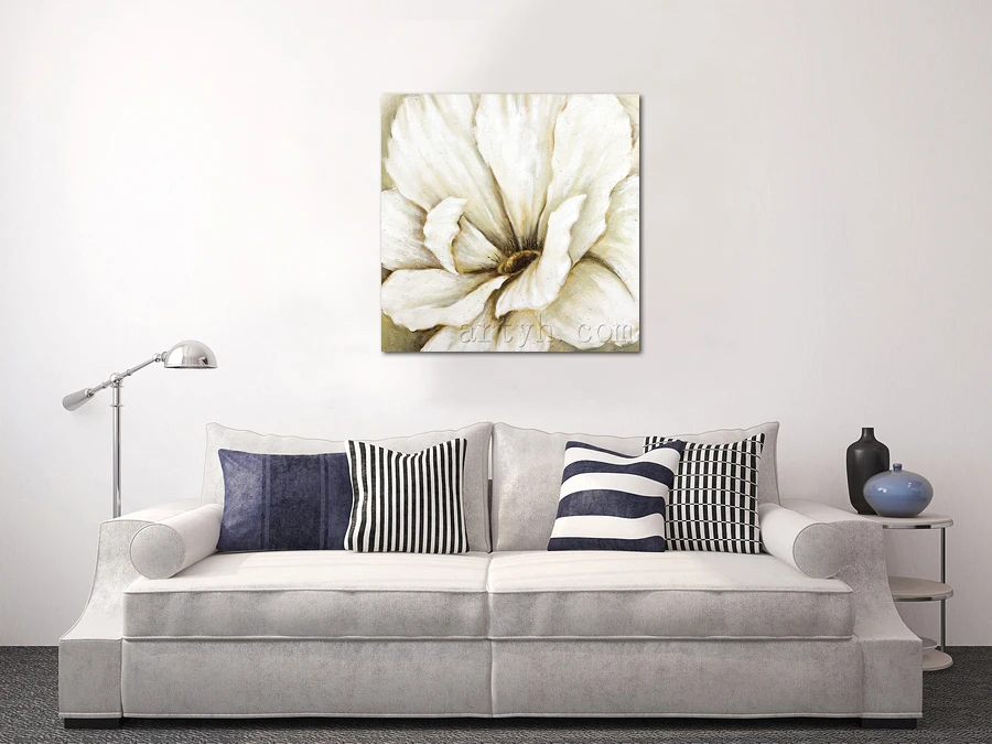 Newest Handmade Big Peony Flower Paintings