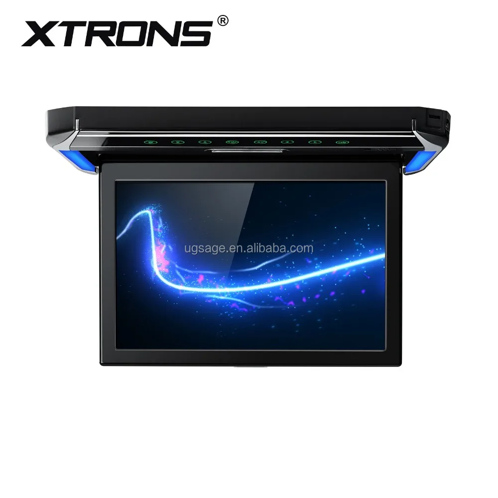 XTRONS 1280X800 кондиционная система контроля 12-дюймовый автомобильный TFT ЖК-монитор поддержки Телевизор с поддержкой USB SD карт памяти
