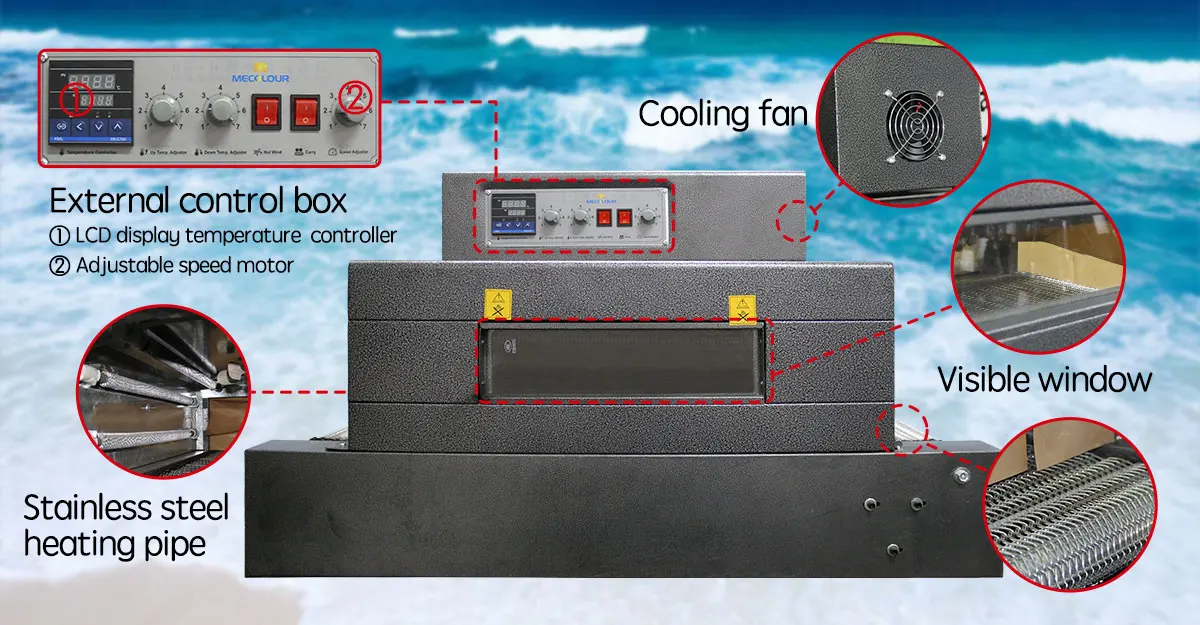 3D Heat press machine for mugs sublimation complete transfer tunnel oven 220V  L80xW40xH20  from china