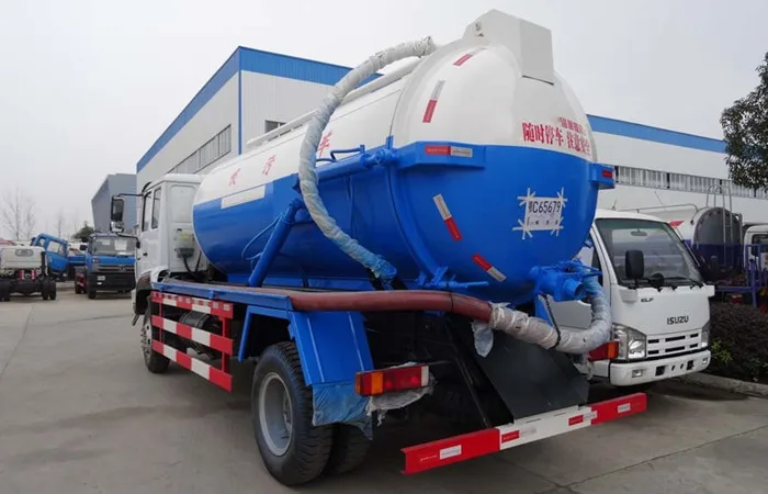 Всасывающий грузовик для дизельных сточных вод с насосом мойки высокого