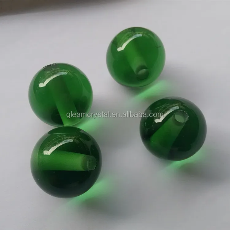 Seven Color Glass Ballwith hole, High quality solid Crystal Ball