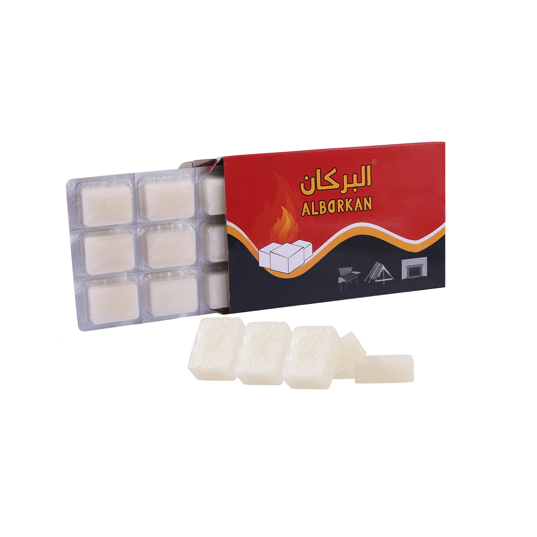 
HQS-025 Hongqiang White firestarter solid fuel hexamine for outdoor 