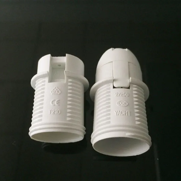 Plastic E14 LED light bulb holder Edison screw pendant lamp holder