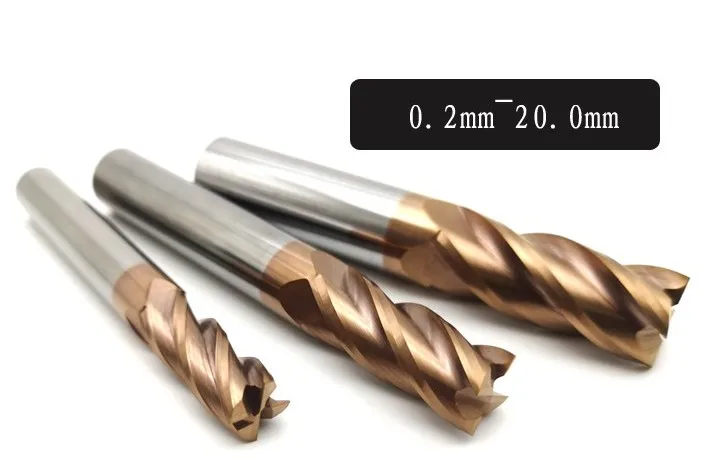 Твердосплавная 4-угольная Концевая Фреза HSS HRC 55 65 для стали D16 * 65*150 d16