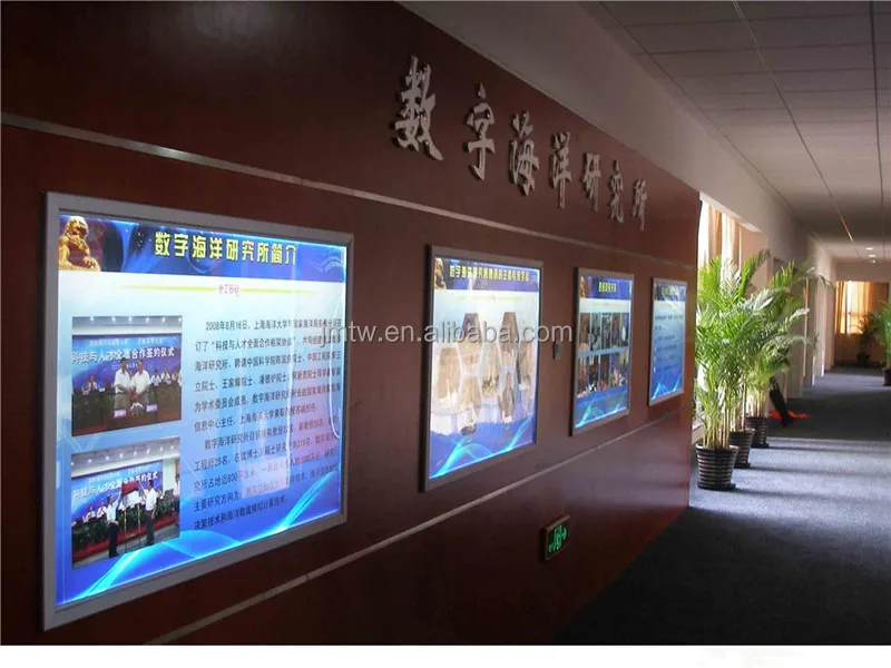 Custom size wall mounted Aluminum Snap Frame LED advertising Light Box/Menu board