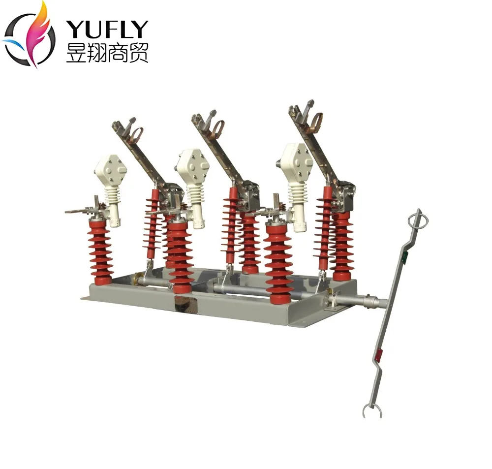 LBS FKW18-24kV 630A Outdoor pole mounted 3 pole three phase hand operating air load break switch