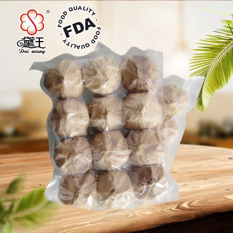 Healthy food Hot sale market price Gousse d ail noir Multiple cloves black garlic