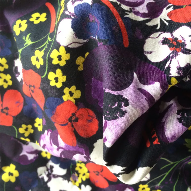 High quality digital print types of linen fabric made in china factory