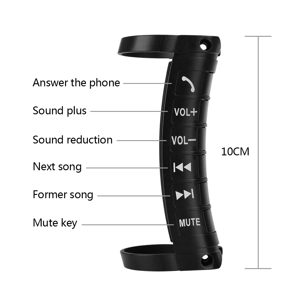 Universal wireless Car steering wheel remote Control DVD Button  Answer calls  Put music