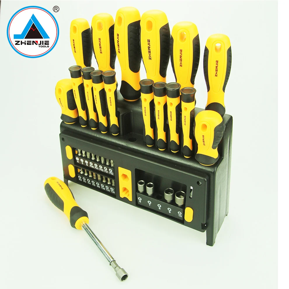 Hot Selling Multi-function Household Wera Precision Set Hand Drill New Plastic Flat Cross Screwdriver