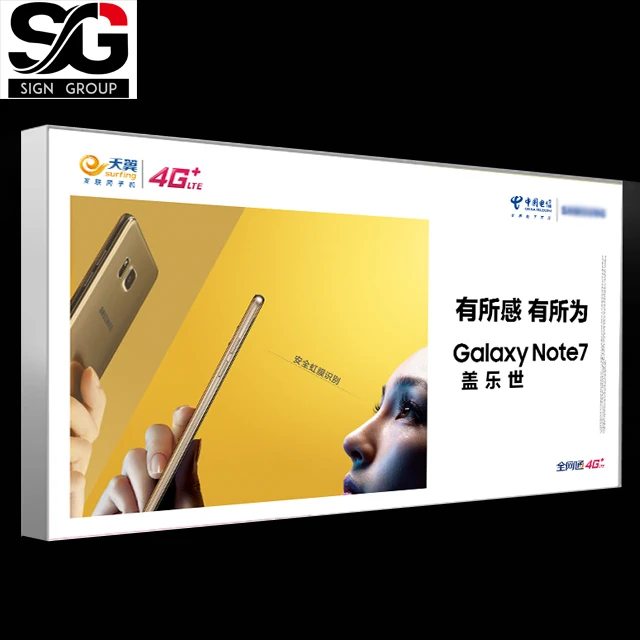 
Advertising Backlit Sign Box Textile Aluminum Fabric Frame LED Light Box 