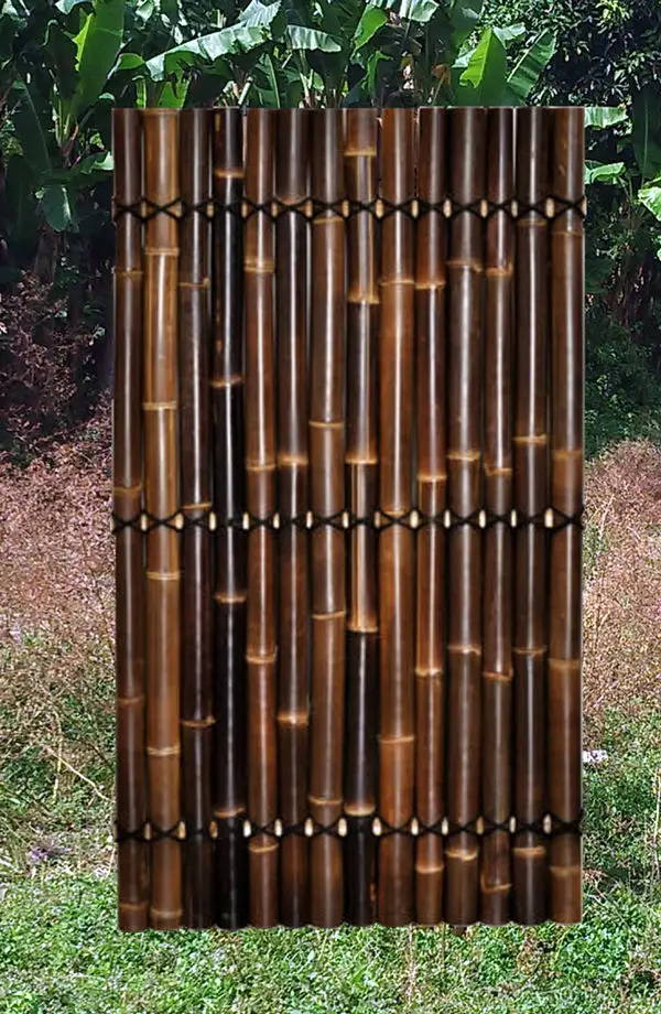 WY-180 Decorative Artificial Plastic Expanding Bamboo Fence For Gardens