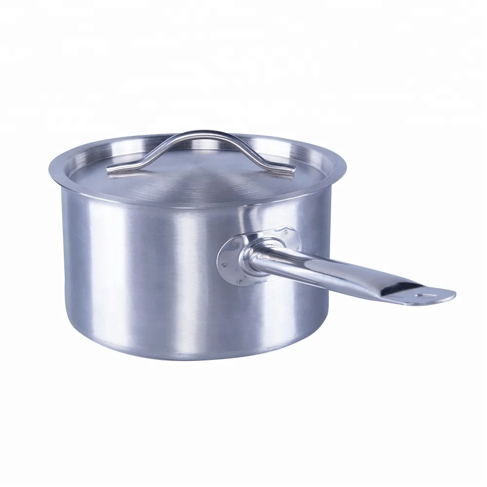 Commercial Kitchen Food Warmer Metal Baby Milk Boiling Heating Thermo Noodle Cooking Stainless Steel Sauce Pot Soup & Stock Pots