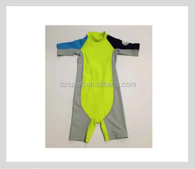 High quality Surfing Lycra rashguard Kids short sleeve UPF 50+ Jump suits for swimming and bearchwear