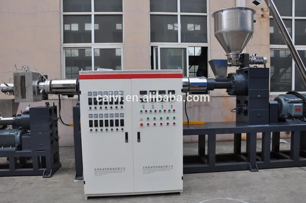 PP PE film recycling granulating line with two extruders single screw extruder