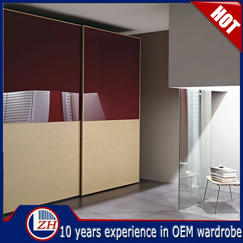 high gloss MDF modern design double color wardrobe bedroom thomasville bedroom furniture