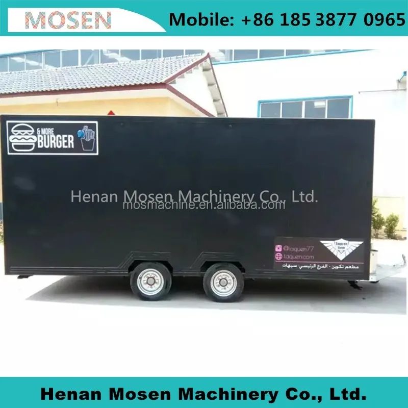 Chinese New Designed Mobile Fast Food Trailer/Food Catering Truck/Burger Vending Kiosk