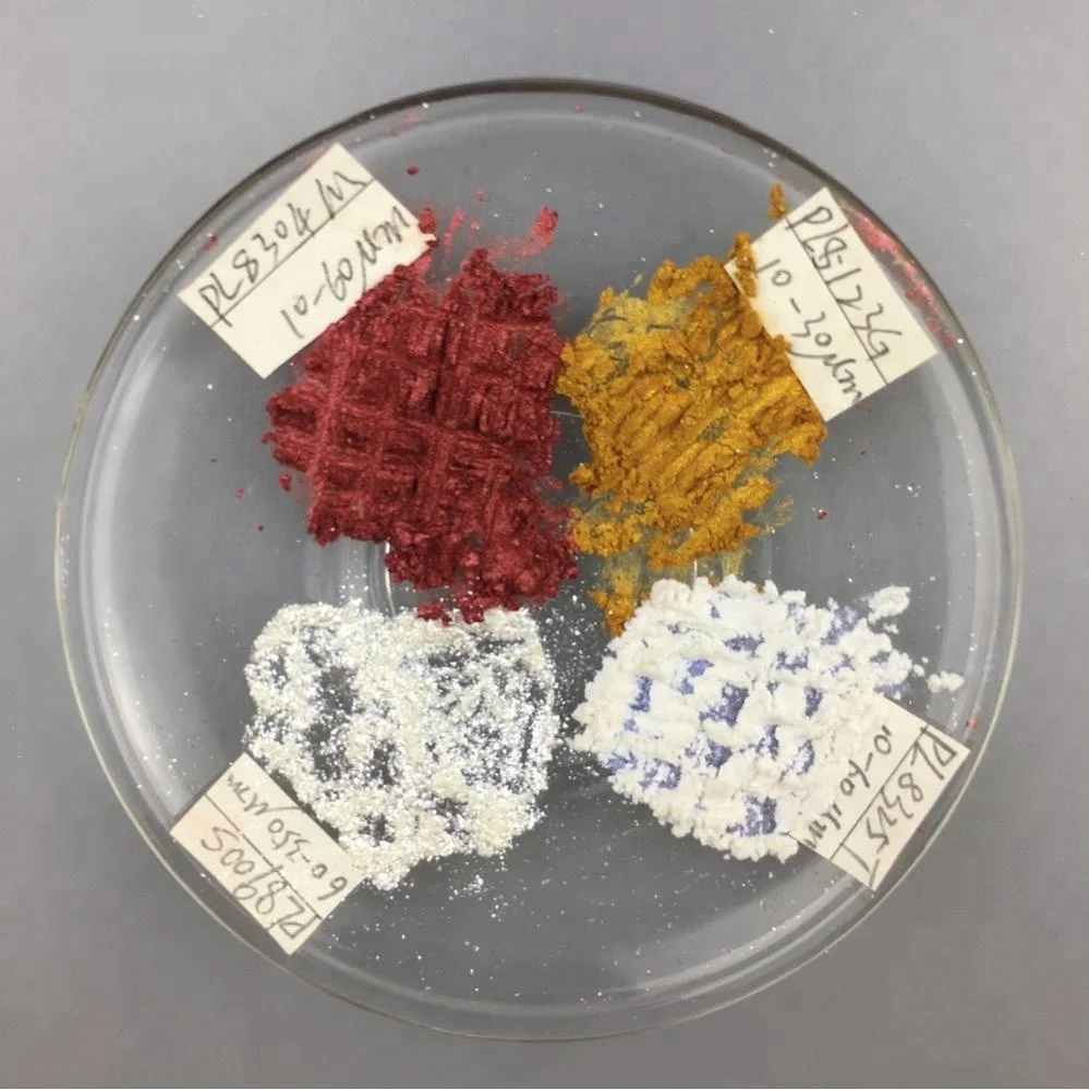 Crystal gold color pearl pigment Synthetic Mica for paint