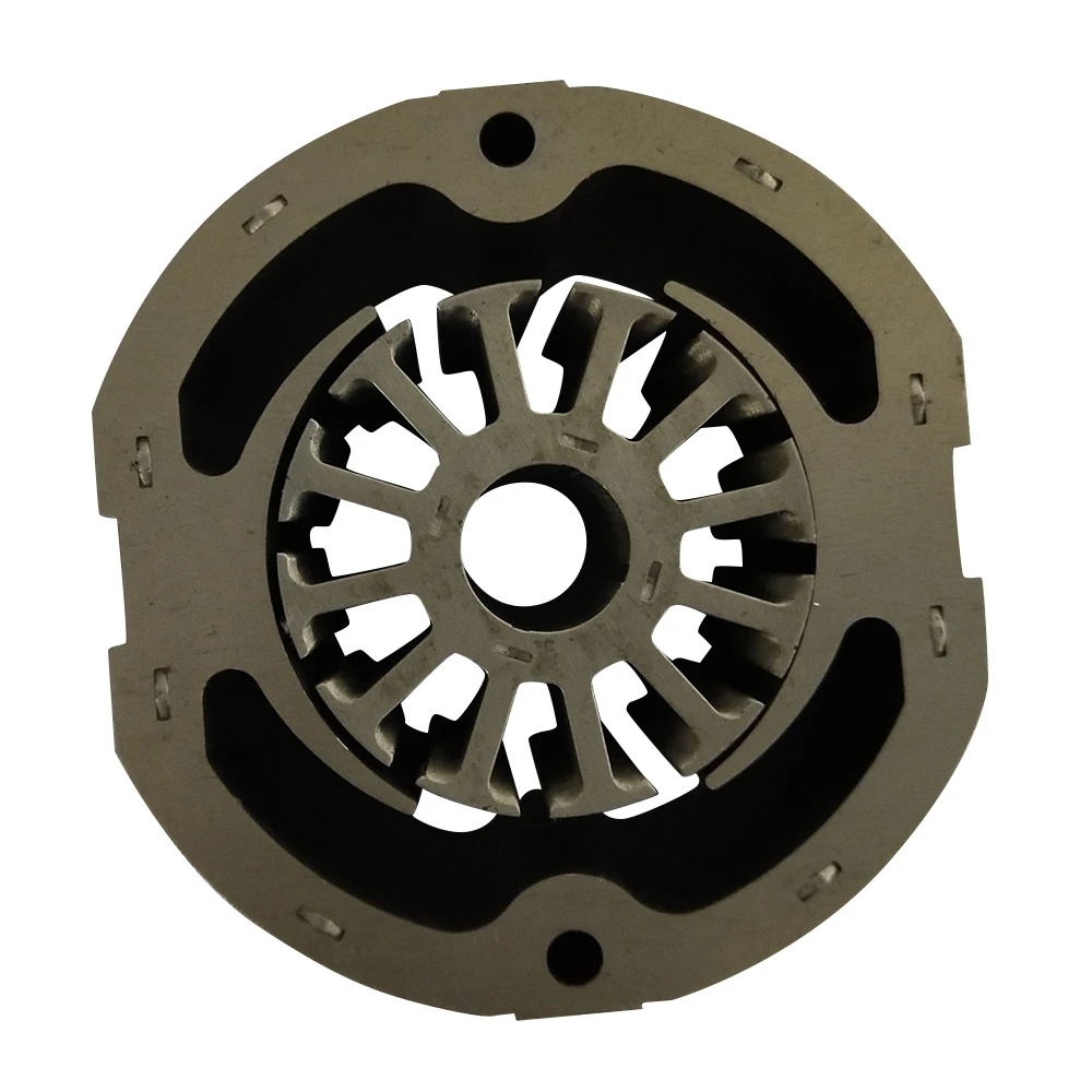 Magnetic Motor Stator Rotor with Laminated Silicon Cores